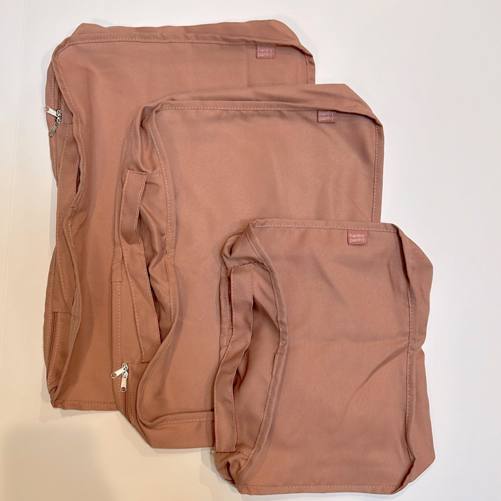 Hanky Panky Blush Pink Travel Pouch Trio Hanky Panky Blush Pink Travel Pouch Trio